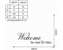 Welcome to Our Home Quotes Wall Decal Family Vinyl Art Stickers